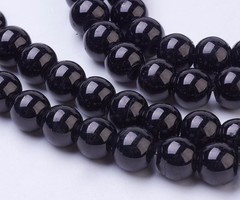 100 stuks Glaskralen 4mm Zwart