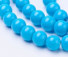 100 stuks Glaskralen 4mm Blauw