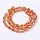 10 pieces Electroplate AB Dropbeads Shine 15x10mm Orange