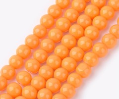 100 stuks Glaskralen 4mm Oranje