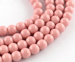 100 stuks Glaskralen 4mm Vintage Roze