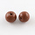 100 pieces Glassbeads 4mm Sienna Brown