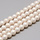 Shiny Glasspearls 8mm Light Peach, strand 95 pieces
