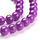 80 pieces Glassbeads 6mm Purple