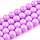 80 pieces Glassbeads 6mm Candy Pink