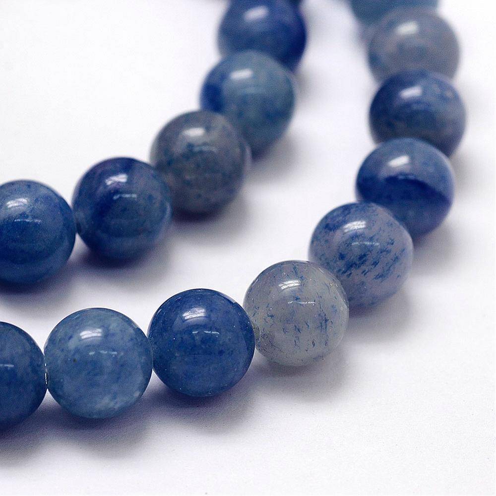 Natural Blue Aventurine Beads 8mm - Real gemstones - Beads & Basics
