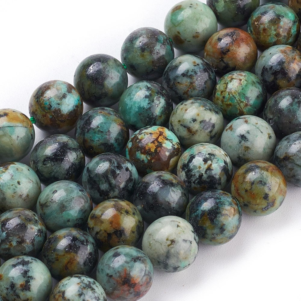 matchmaker Einde Bourgondië Natural Afrikaans Turquoise Kralen 8m - Echte Edelstenen voor Sieraden -  Beads & Basics