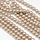 Top Quality Glasspearls 4mm Champagne, strand 100 pieces