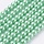 114* Top Quality Glasparels 4mm Licht Groen, streng 100 stuks