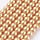 Glasparels 4mm Camel Bruin, streng 180 stuks