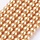 Glass Pearls 4mm Camel Brown, strand 180 pieces