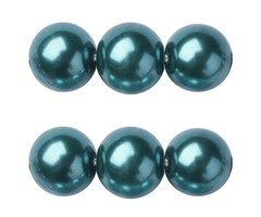 Streng 100 stuks Top Quality Glasparels 4mm Petrol