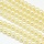 Glasparels 4mm Boter Geel, streng 180 stuks