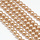 122* Top Quality Glasparels 6mm Licht Camel Bruin, streng 72 stuks