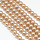 Top Quality Glass Pearls 6mm Light Camel Brown, strand 72 pieces
