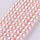 Glass Pearls 6mm Salmon Pink, strand 130 pieces