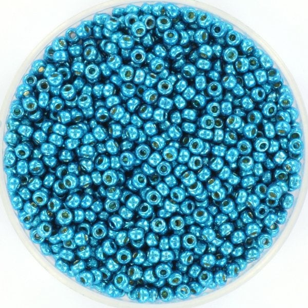 Miyuki Rocailles 11/0 Duracoat Galvanized Capri Blue, 5 gram