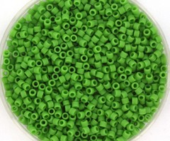 Miyuki Delica's 11/0 Opaque Matte Green, 7.2 gram