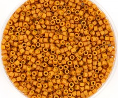 Miyuki Delica's 11/0 Opaque Dyed Pumpkin, 5 gram