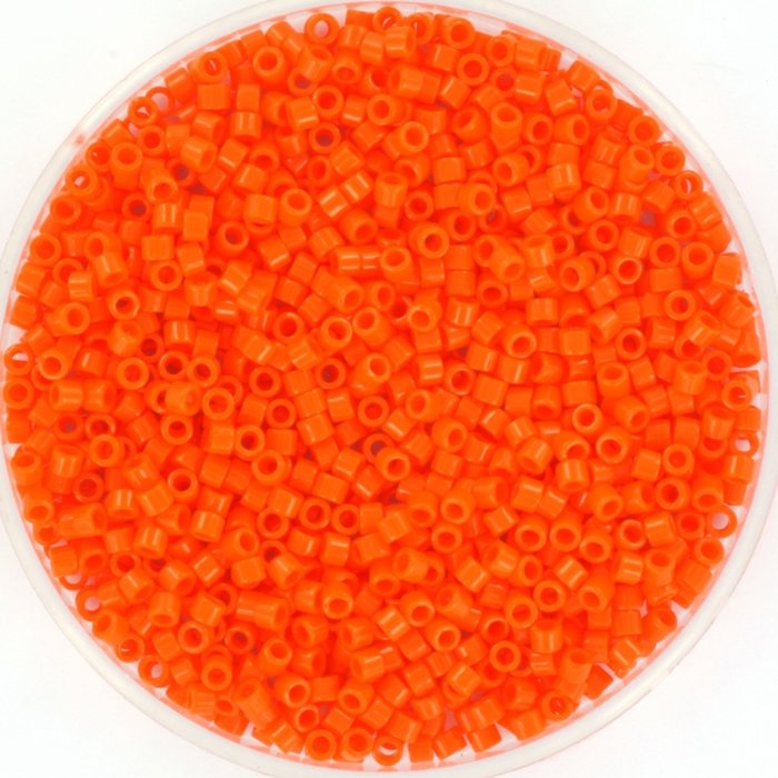 Miyuki Delica's 11/0 Opaque Orange, 7.2 gram