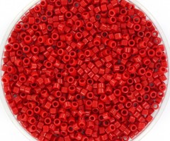 Miyuki Delica's 11/0 Opaque Red, 7.2 gram