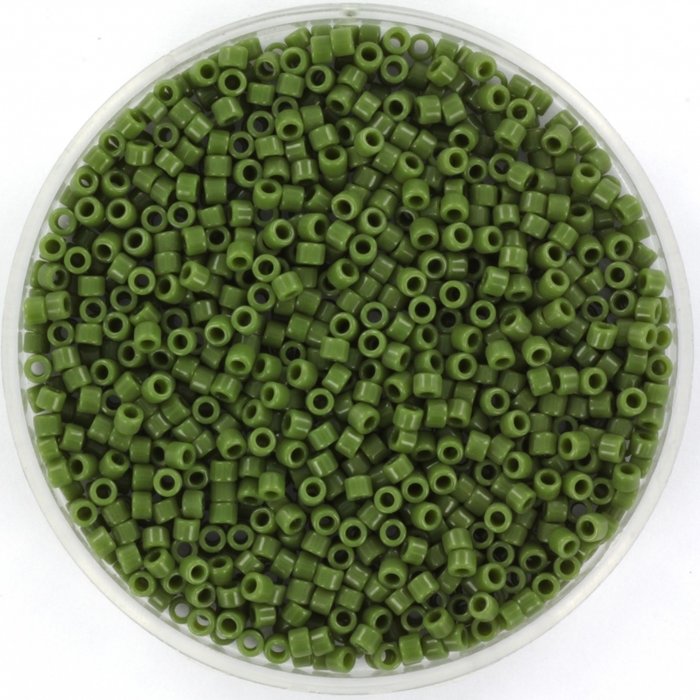 Miyuki Delica's 11/0 Opaque Avocado, 7.2 gram
