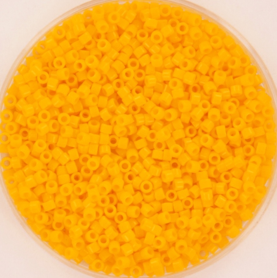 Miyuki Delica's 11/0 Opaque Canary, 5 grams