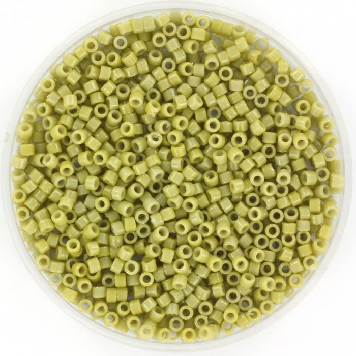 Miyuki Delica's 11/0 Duracoat Opaque Dyed Cactus, 5 gram