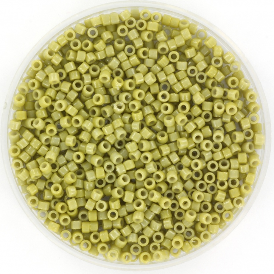 Miyuki Delica's 11/0 Duracoat Opaque Dyed Cactus, 5 gram