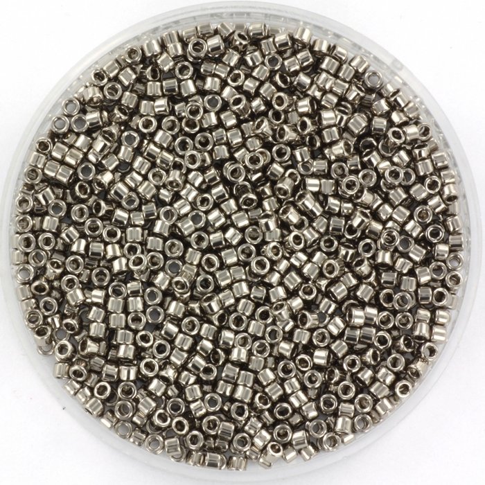 Miyuki Delica's 11/0 Plated Nickel, 5 gram