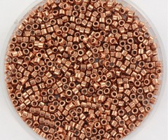 Miyuki Delica's 11/0 Plated Copper, 5 gram