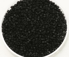 Miyuki Delica's 11/0 Opaque Matte Black, 7.2 grams