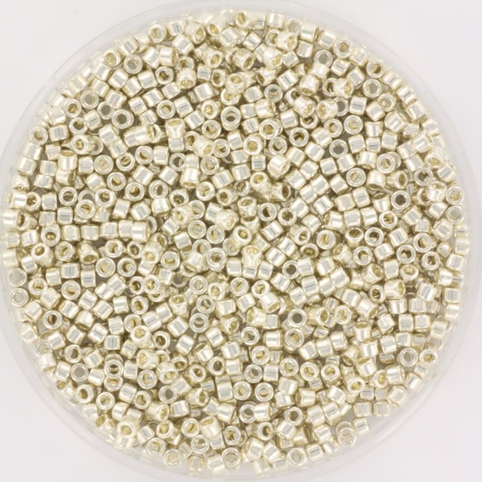 Miyuki Delica's 11/0 Galvanized Silver, 5 gram