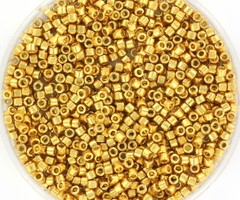 Miyuki Delica's 11/0 Duracoat Galvanized Gold, 5 gram