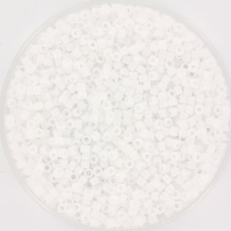 Miyuki Delica's 11/0 Opaque White, 5 grams