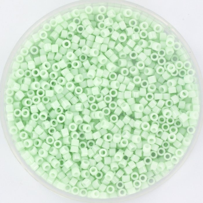 Miyuki Delica's 11/0 Opaque Light mint, 7.2 grams