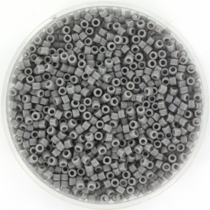 Miyuki Delica's 11/0 Opaque Gray, 5 gram