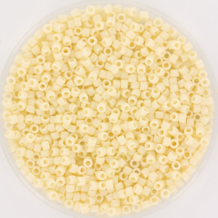 Miyuki Delica's 11/0 Opaque Dark Cream, 5 gram
