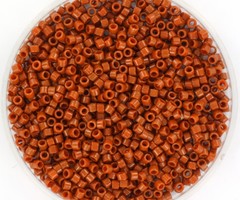 Miyuki Delica's 11/0 DuraCoat Opaque Dyed Sienna, 7.2 grams