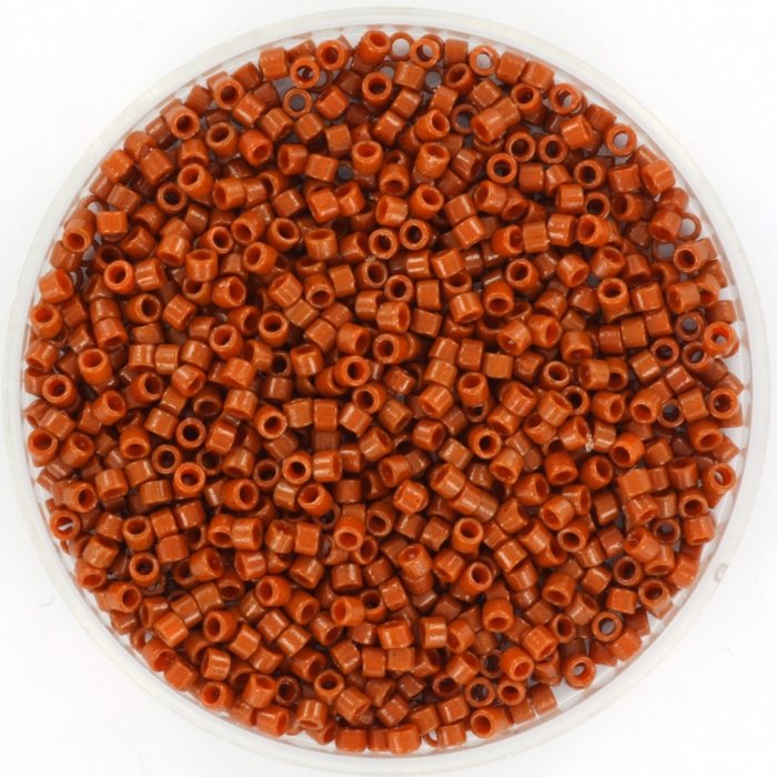 Miyuki Delica's 11/0 Duracoat Opaque Dyed Sienna, 5 gram