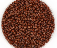 Miyuki Delica's 11/0 Duracoat Opaque Dyed Cognac, 5 gram