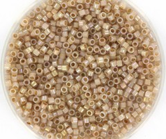 Miyuki Delica's 11/0 Beige Lined Opal Ab, 5 gram