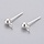 4 stuks Stainless Steel Studs Oorbel Silver Plated 15x4mm