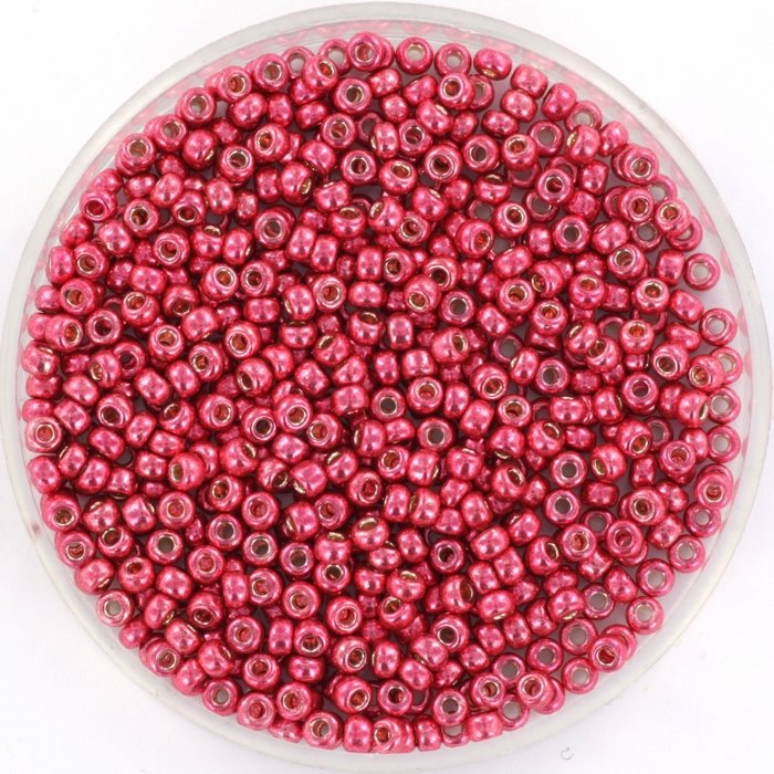 Miyuki Seed Beads 11/0 Duracoat Galvanized Light Cranberry, 5 grams