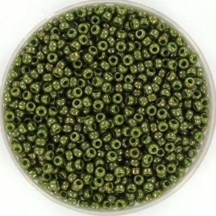 Miyuki Seed Beads 11/0 Opaque Luster Kaki, 5 grams