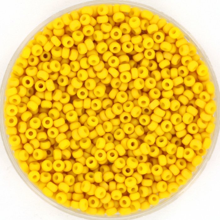 Miyuki Rocailles 11/0 Opaque Matte Canary 5 gram