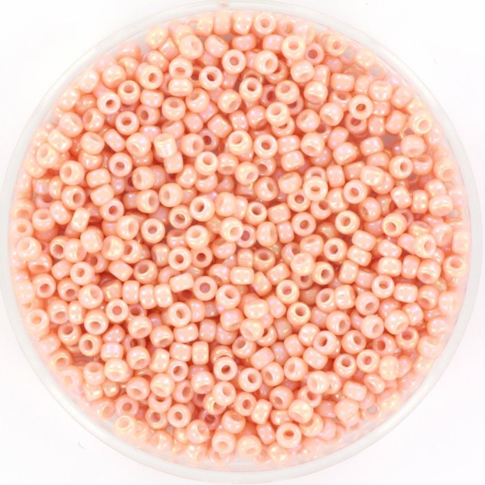 Miyuki Seed Beads 11/0 Opaque Luster Tea Rose, 5 grams