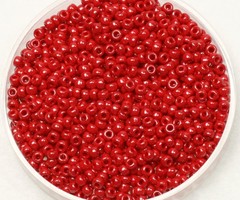 Miyuki Seed Beads 11/0 Opaque Luster Red, 5 grams