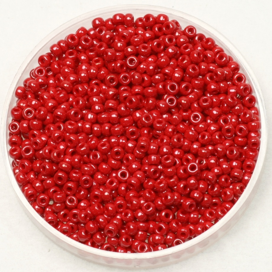 Miyuki Seed Beads 11/0 Opaque Luster Red, 5 grams