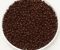 Miyuki Seed Beads 11/0 Opaque Red Brown, 5 grams